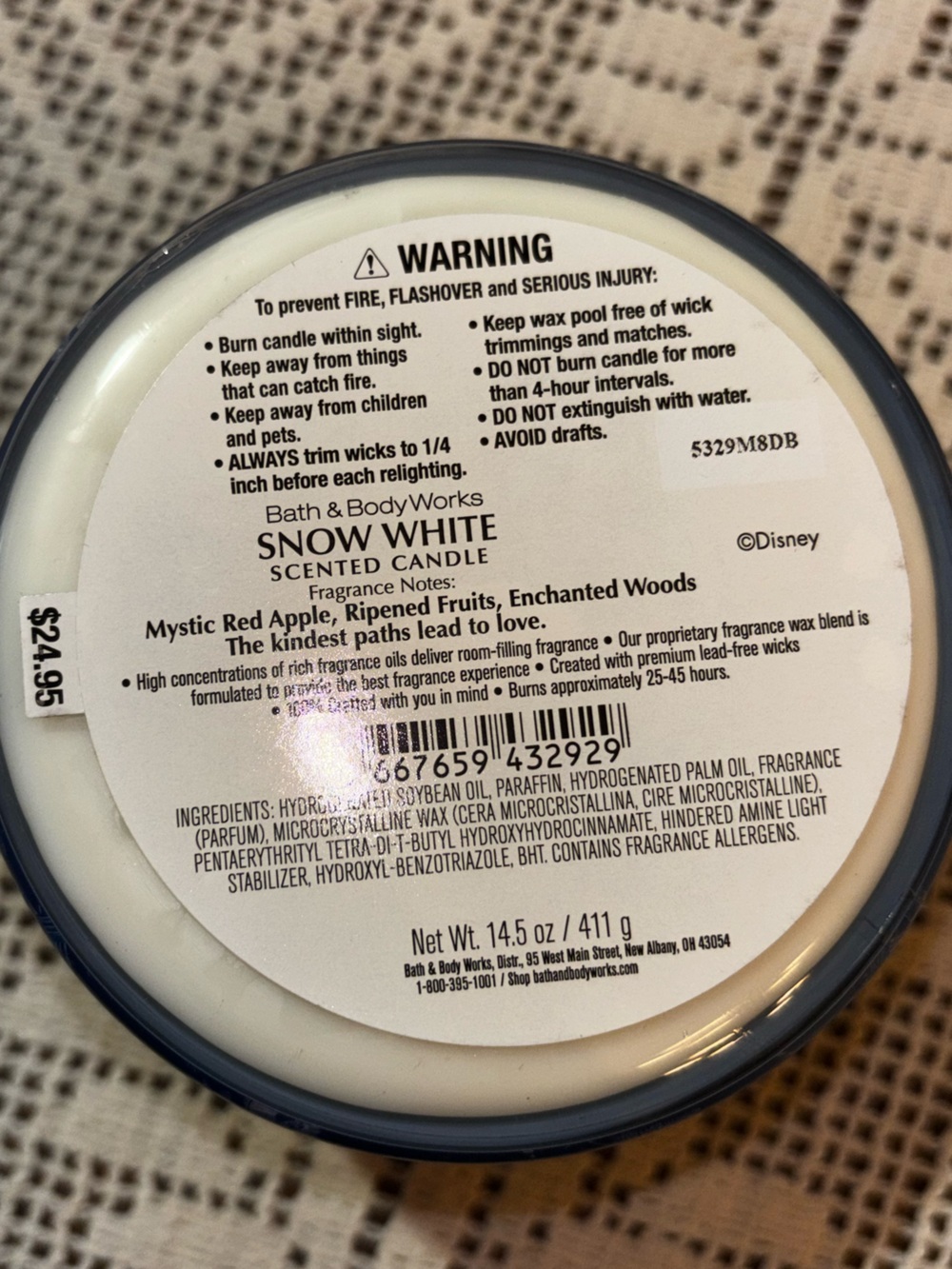 (2026) Bath & Body Works Snow White Collection - Blue, Gold, Red Accents - Picture 3 of 3
